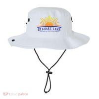 Elkhart Lake NO SALTY BEACHES HERE Sun Beach Wisconsin Bucket Hat thumb 0