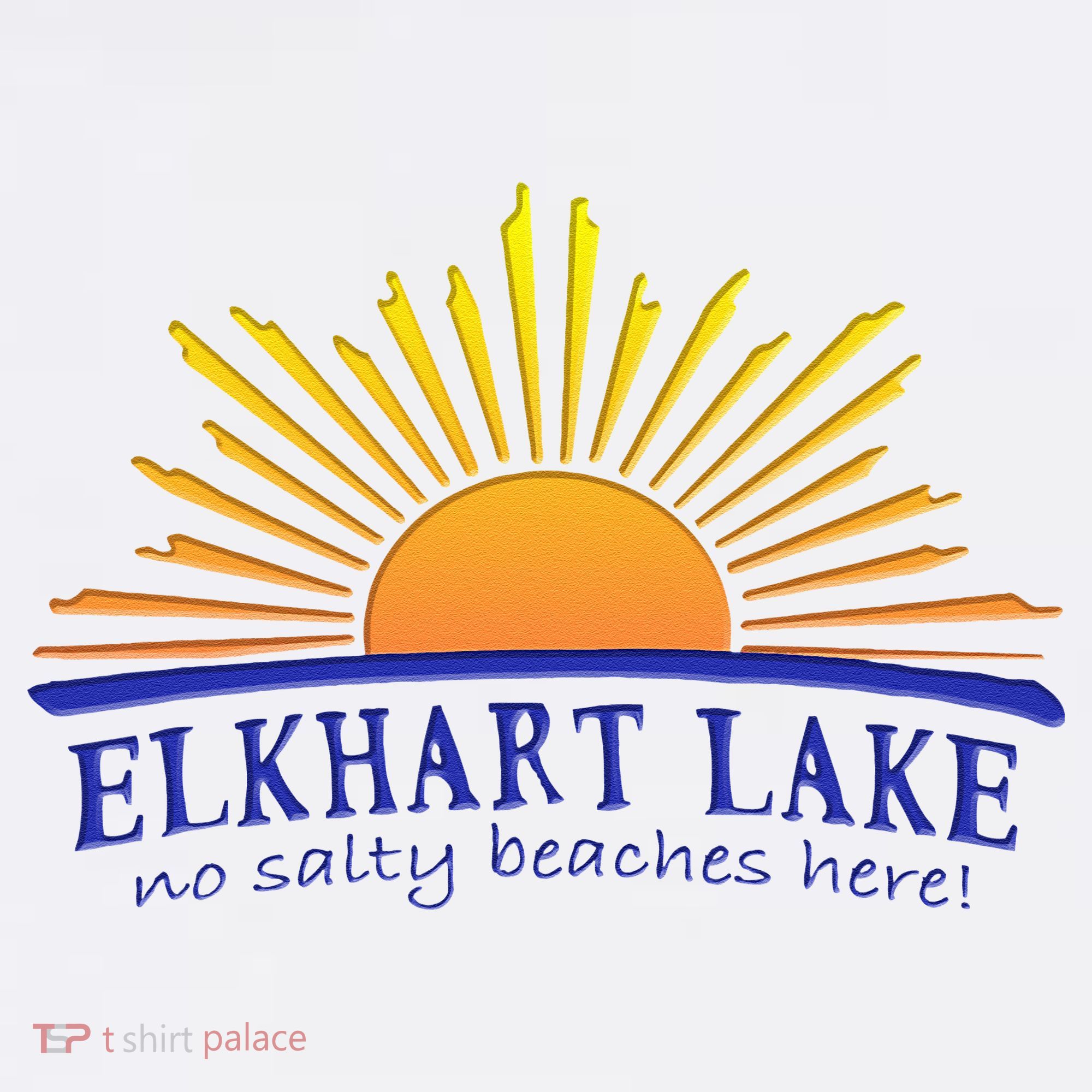 Elkhart Lake NO SALTY BEACHES HERE Sun Beach Wisconsin Women's Tank Top