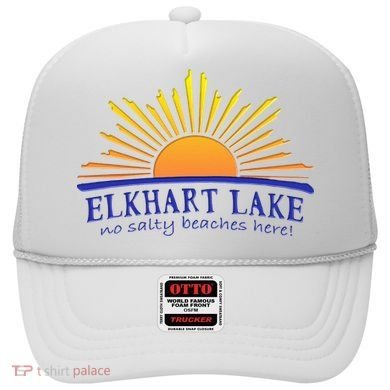 Elkhart Lake NO SALTY BEACHES HERE Sun Beach Wisconsin Hat