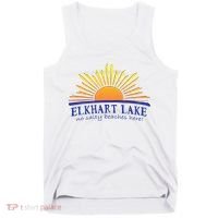 Elkhart Lake NO SALTY BEACHES HERE Sun Beach Wisconsin Tank Top thumb 0