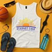 Elkhart Lake NO SALTY BEACHES HERE Sun Beach Wisconsin Tank Top thumb 4