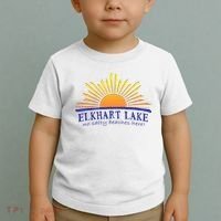 Elkhart Lake NO SALTY BEACHES HERE Sun Beach Wisconsin Toddler T-Shirt thumb 2