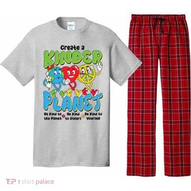 Earth Love Peace Create A Kinder Planet Earth Day Pajama Set