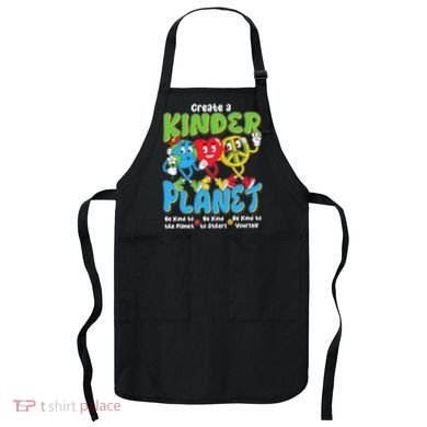 Earth Love Peace Create A Kinder Planet Earth Day Apron