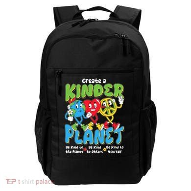 Earth Love Peace Create A Kinder Planet Earth Day Backpack