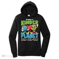 Earth Love Peace Create A Kinder Planet Earth Day Women's Hoodie thumb 0