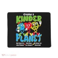 Earth Love Peace Create A Kinder Planet Earth Day Mousepad thumb 0