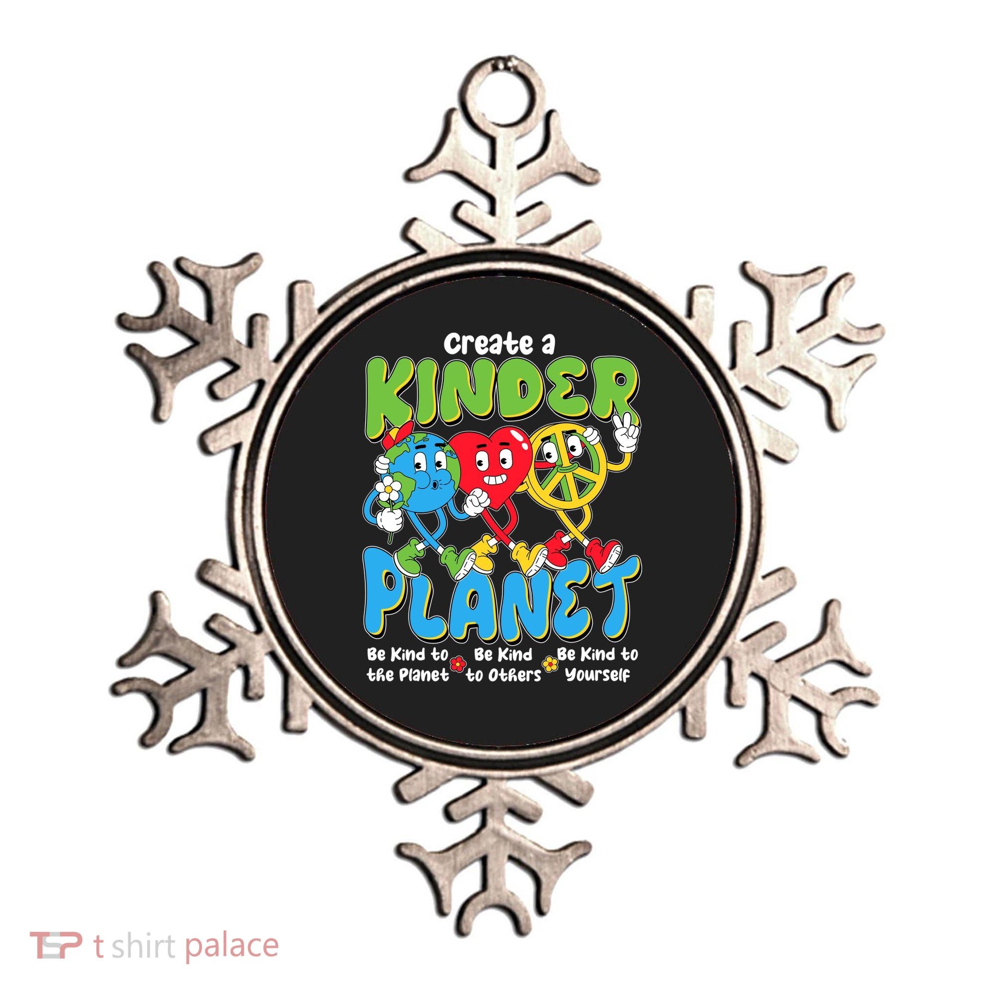 Earth Love Peace Create A Kinder Planet Earth Day Ornament
