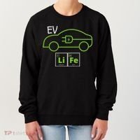 EV Life Periodic Table Of Elements Electric Vehicle Electric Power EV Driver Women's Sweatshirt thumb 0