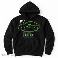 EV Life Periodic Table Of Elements Electric Vehicle Electric Power EV Driver Hoodie thumb 0