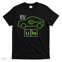 EV Life Periodic Table Of Elements Electric Vehicle Electric Power EV Driver T-Shirt thumb 0