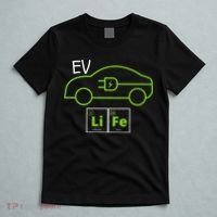 EV Life Periodic Table Of Elements Electric Vehicle Electric Power EV Driver T-Shirt thumb 5