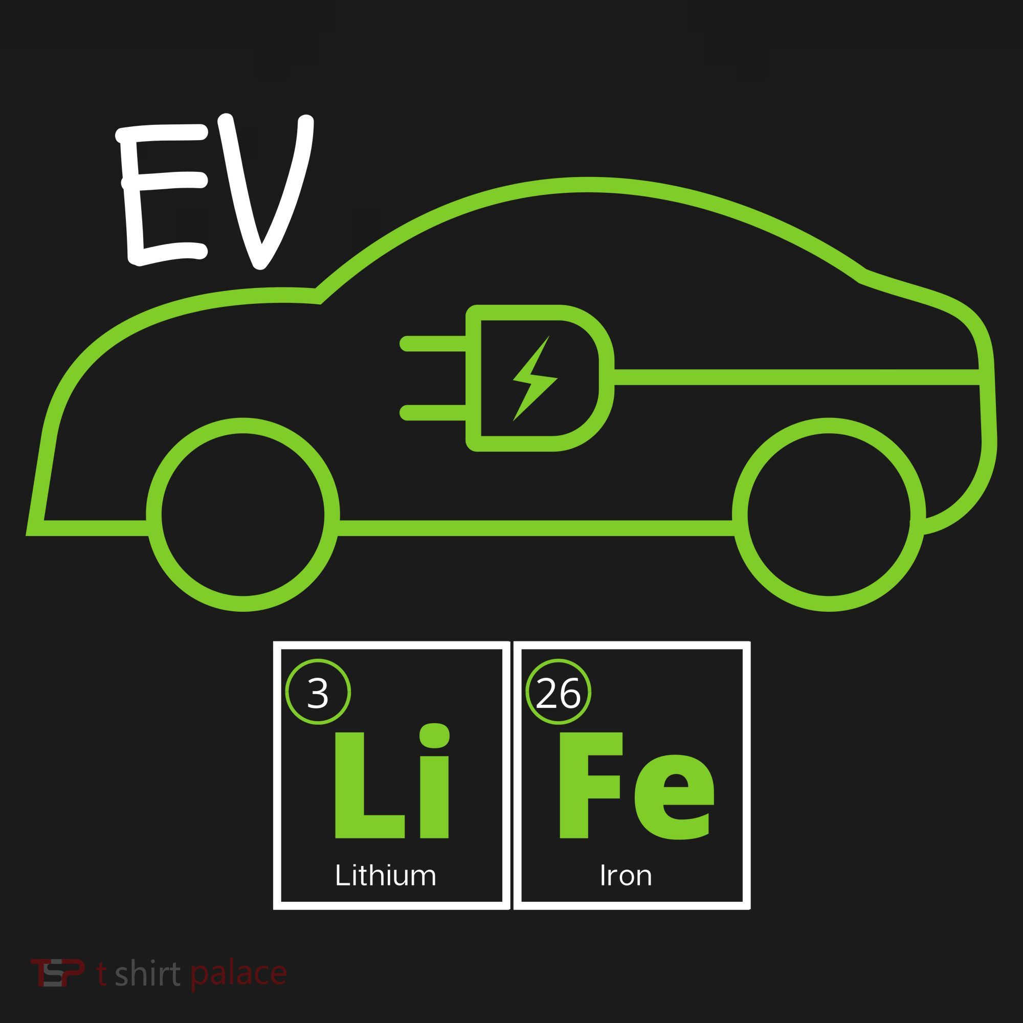 EV Life Periodic Table Of Elements Electric Vehicle Electric Power EV Driver Mousepad
