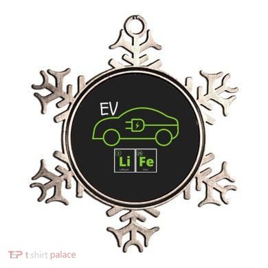 EV Life Periodic Table Of Elements Electric Vehicle Electric Power EV Driver Ornament