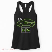 EV Life Periodic Table Of Elements Electric Vehicle Electric Power EV Driver Women's Tank Top thumb 0