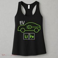 EV Life Periodic Table Of Elements Electric Vehicle Electric Power EV Driver Women's Tank Top thumb 3