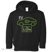 EV Life Periodic Table Of Elements Electric Vehicle Electric Power EV Driver Toddler Hoodie thumb 0