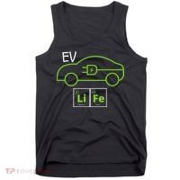 EV Life Periodic Table Of Elements Electric Vehicle Electric Power EV Driver Tank Top thumb 0