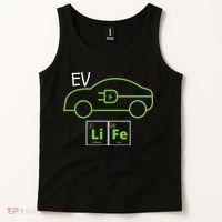 EV Life Periodic Table Of Elements Electric Vehicle Electric Power EV Driver Tank Top thumb 2