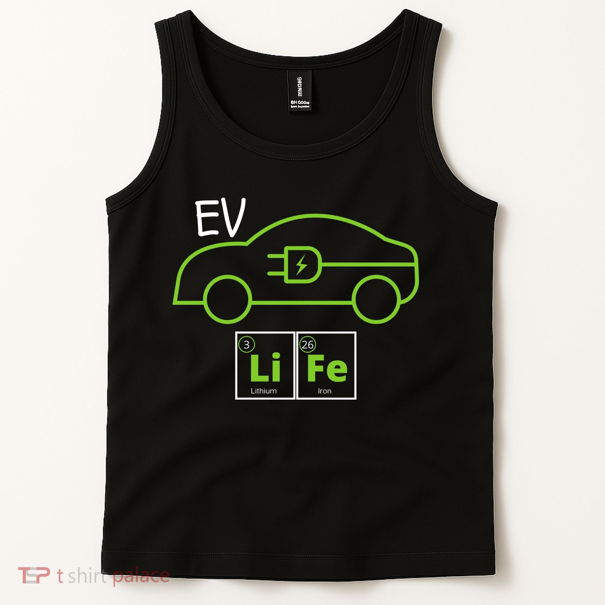 EV Life Periodic Table Of Elements Electric Vehicle Electric Power EV Driver Tank Top