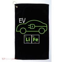 EV Life Periodic Table Of Elements Electric Vehicle Electric Power EV Driver Golf Towel thumb 0