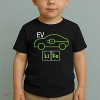 EV Life Periodic Table Of Elements Electric Vehicle Electric Power EV Driver Toddler T-Shirt thumb 2