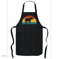 Elephant Lover Retro Sunset Apron thumb 0