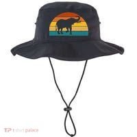 Elephant Lover Retro Sunset Bucket Hat thumb 0