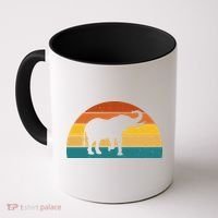 Elephant Lover Retro Sunset Coffee Mug thumb 0