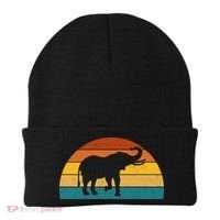 Elephant Lover Retro Sunset Beanie thumb 0