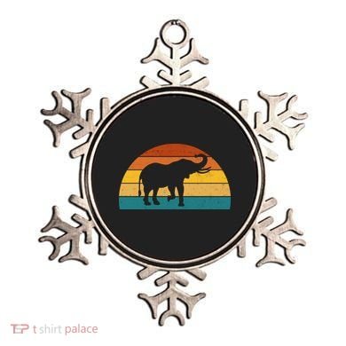 Elephant Lover Retro Sunset Ornament