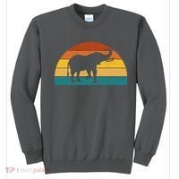Elephant Lover Retro Sunset Sweatshirt thumb 0