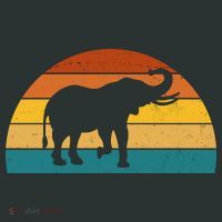 Elephant Lover Retro Sunset Sweatshirt thumb 2
