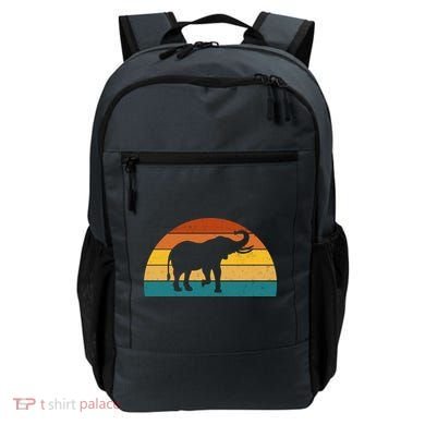 Elephant Lover Retro Sunset Backpack