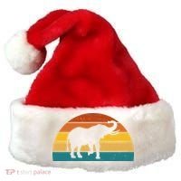 Elephant Lover Retro Sunset Santa Hat thumb 0