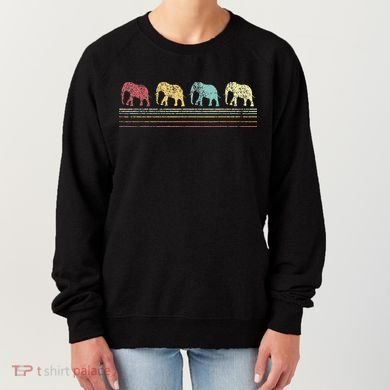 Elephant Lover Retro Elephant animal Women's Sweatshirt
