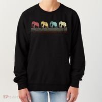 Elephant Lover Retro Elephant animal Women's Sweatshirt thumb 0