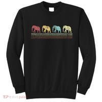 Elephant Lover Retro Elephant animal Sweatshirt thumb 0