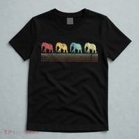 Elephant Lover Retro Elephant animal T-Shirt thumb 5