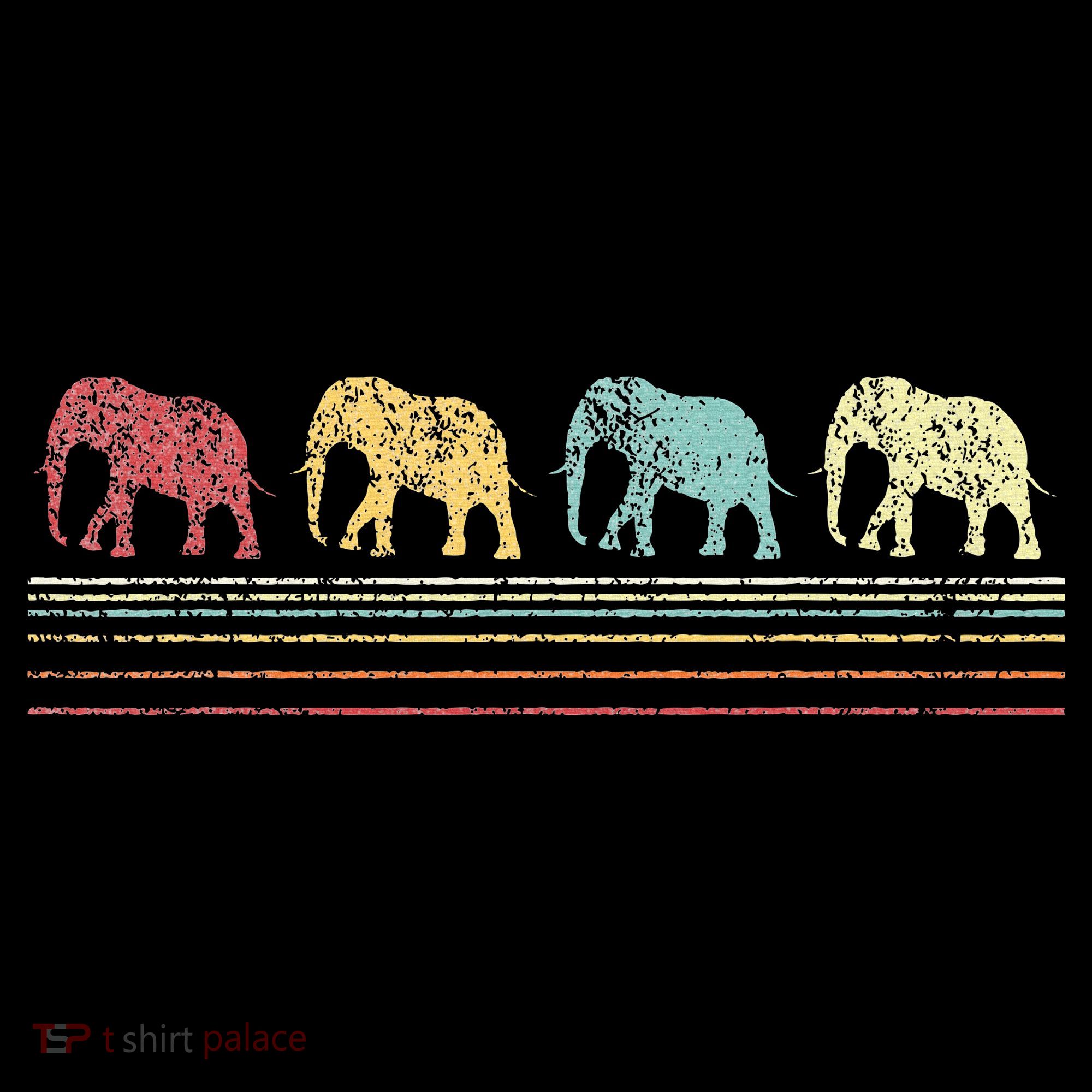 Elephant Lover Retro Elephant animal T-Shirt