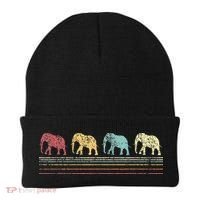 Elephant Lover Retro Elephant animal Beanie thumb 0