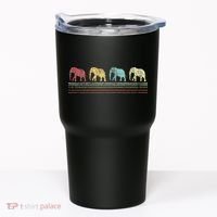Elephant Lover Retro Elephant animal Tumbler thumb 0