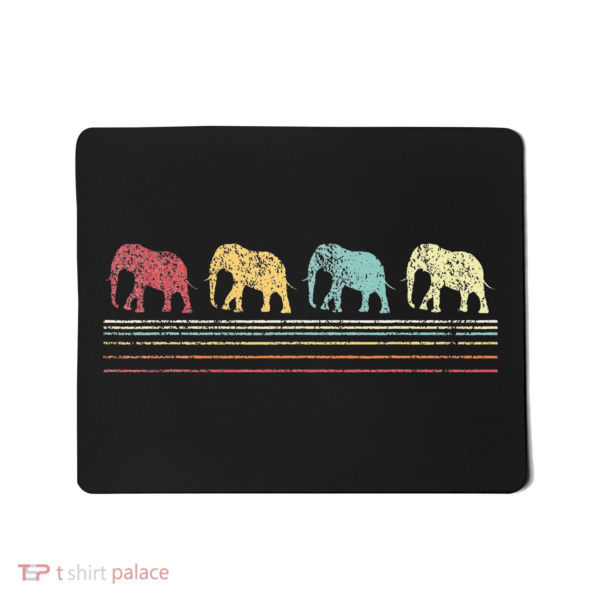 Elephant Lover Retro Elephant animal Mousepad