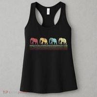 Elephant Lover Retro Elephant animal Women's Tank Top thumb 3