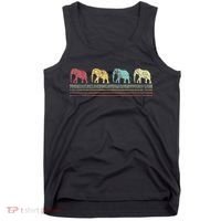 Elephant Lover Retro Elephant animal Tank Top thumb 0