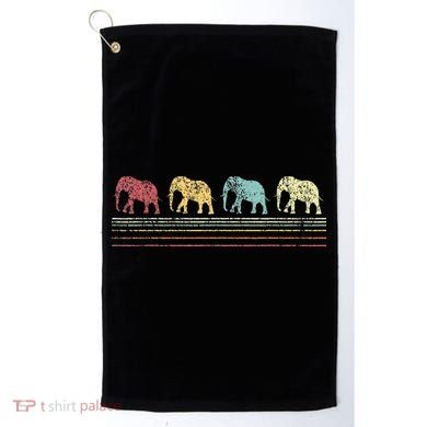 Elephant Lover Retro Elephant animal Golf Towel
