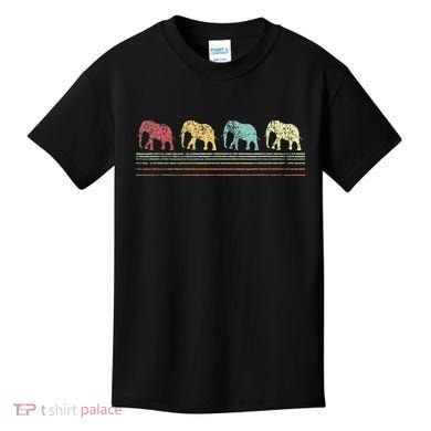 Elephant Lover Retro Elephant animal Kids T-Shirt