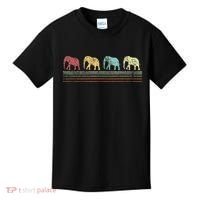 Elephant Lover Retro Elephant animal Kids T-Shirt thumb 0