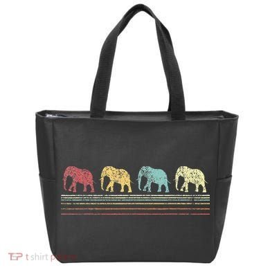Elephant Lover Retro Elephant animal Tote Bag
