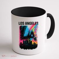 Electric LA Skyline Coffee Mug thumb 1